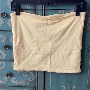 NWOT Topshop yellow tube top